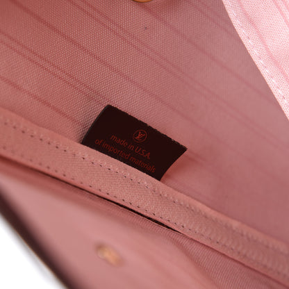 Louis Vuitton Damier Ebene Neo Neverfull MM Rose Ballerine 7 of 9