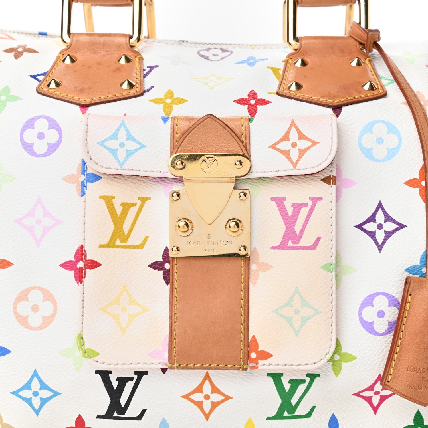 Louis Vuitton Monogram Multicolor Speedy 30 White 5 of 5
