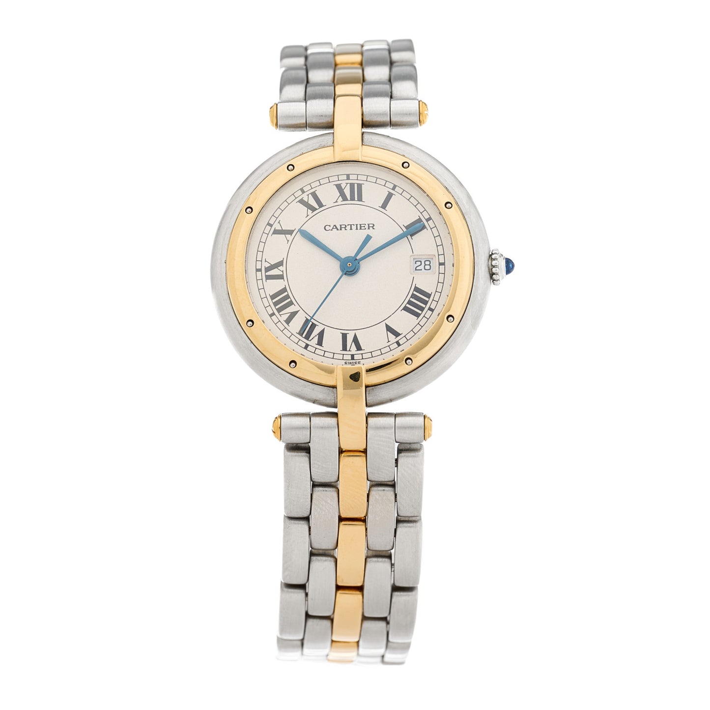 Stainless Steel 18K Yellow Gold 29mm Panthere Vendome Quartz Watch