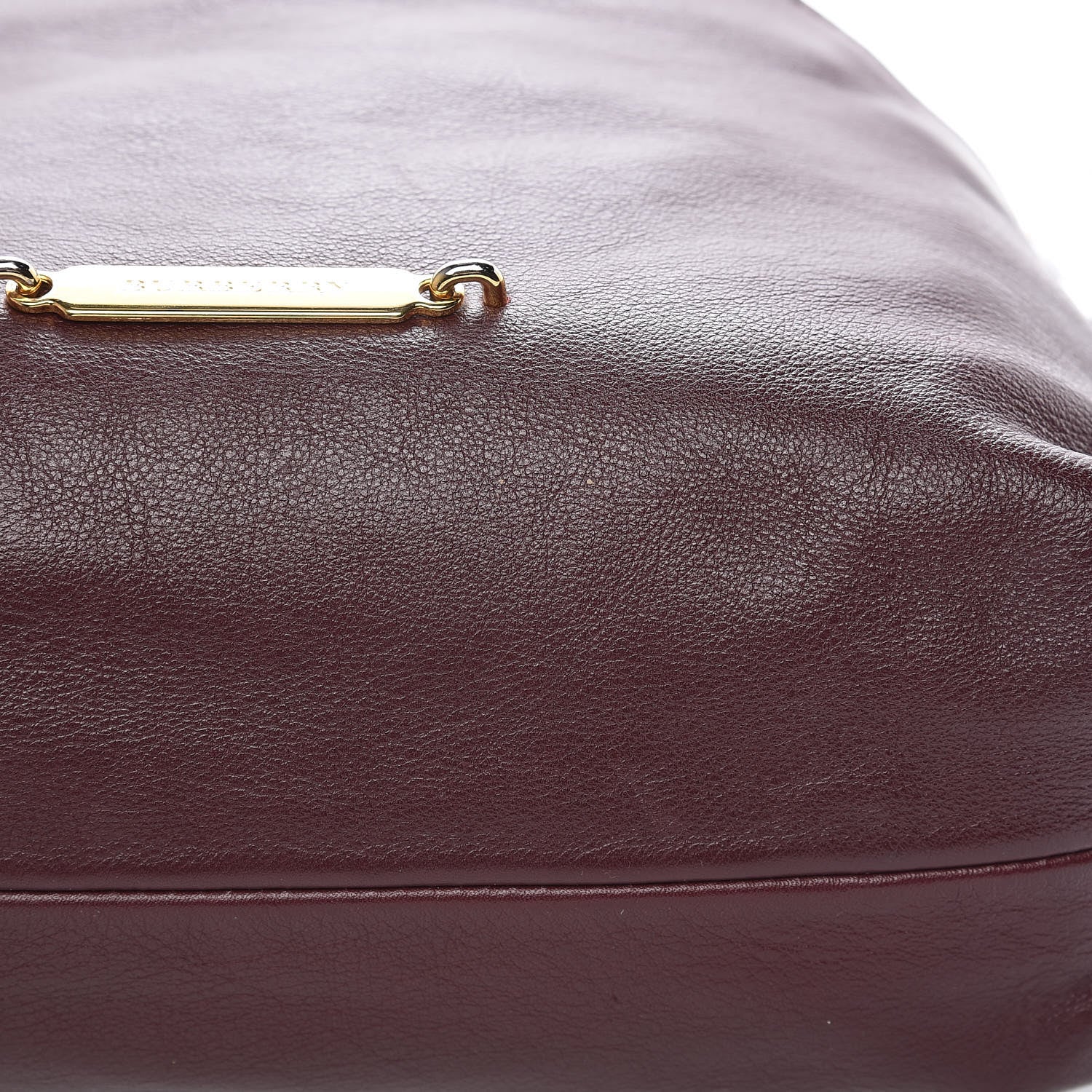 Burberry Calfskin House Check Little Crush Deep Claret 11 of 11