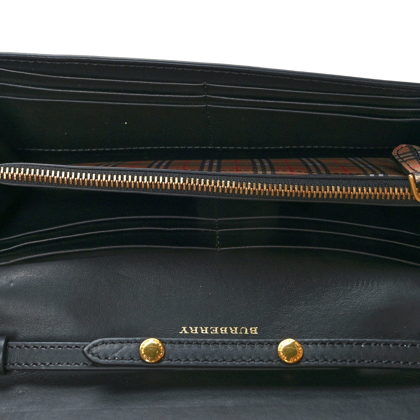 Calfskin Vintage Check Crossbody Archive Beige Black