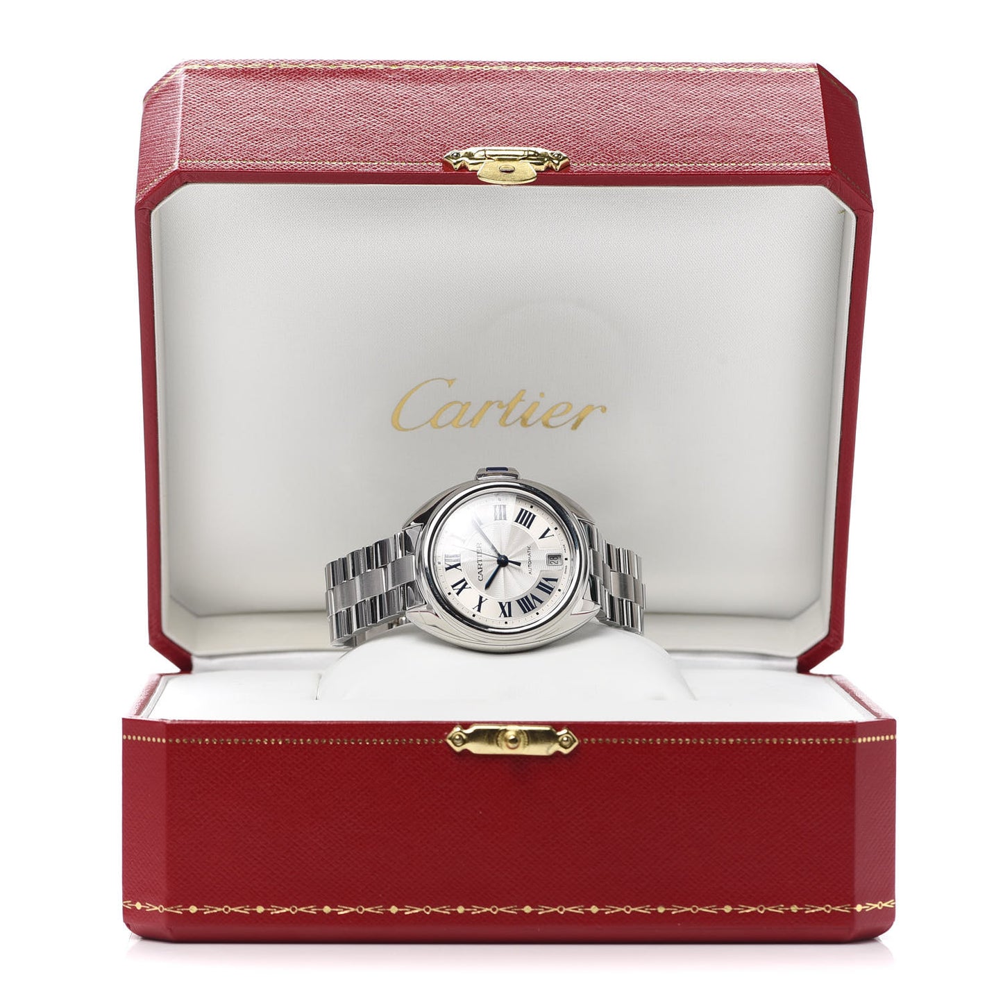 Stainless Steel 35mm Cle De Cartier Automatic Watch