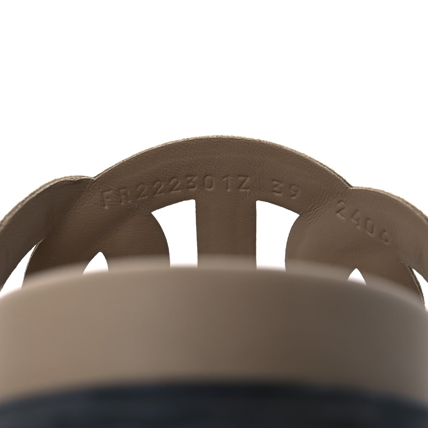 Suede Goatskin Extra Sandals 39 Beige Argile