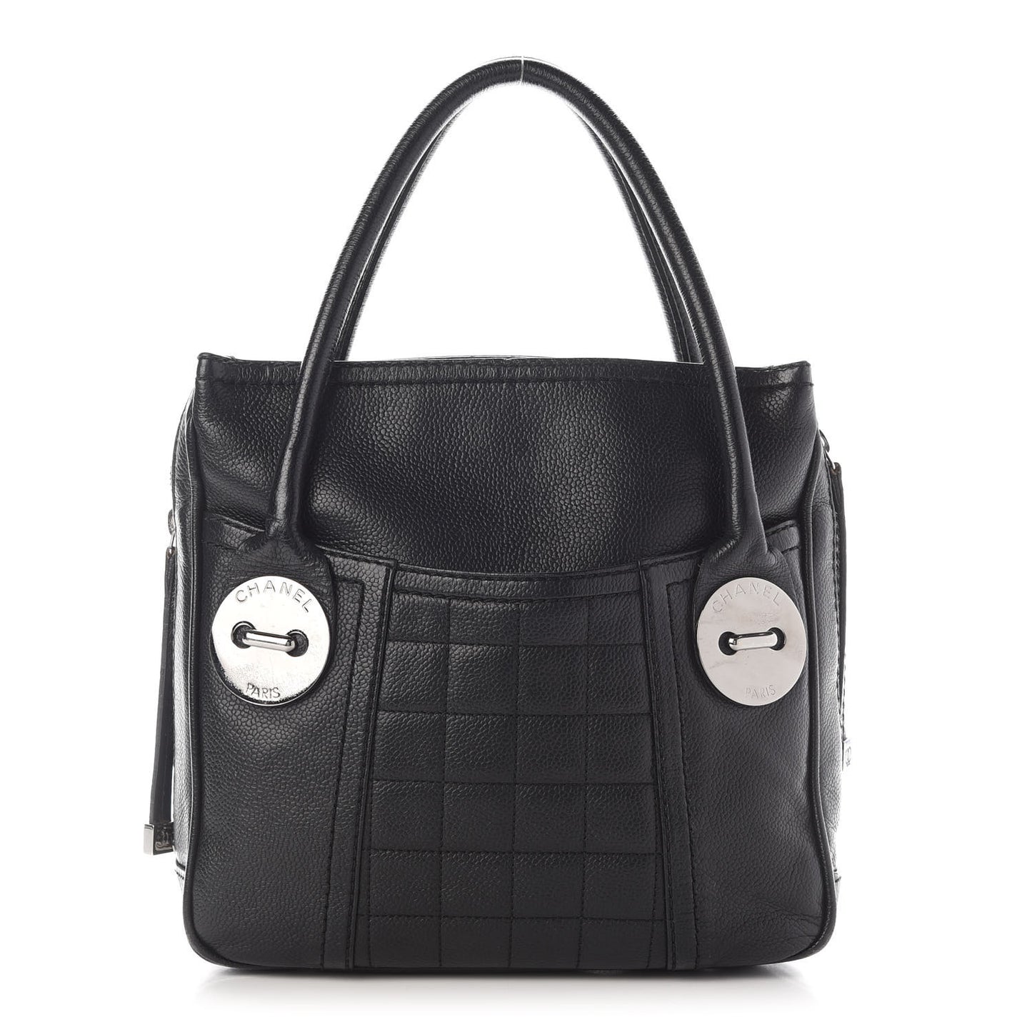 Caviar Square Tote Black