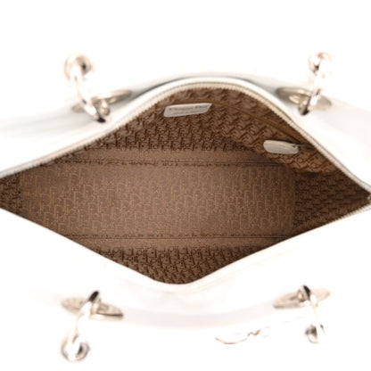 Christian Dior Lambskin Cannage Large Lady Dior White 5 of 14