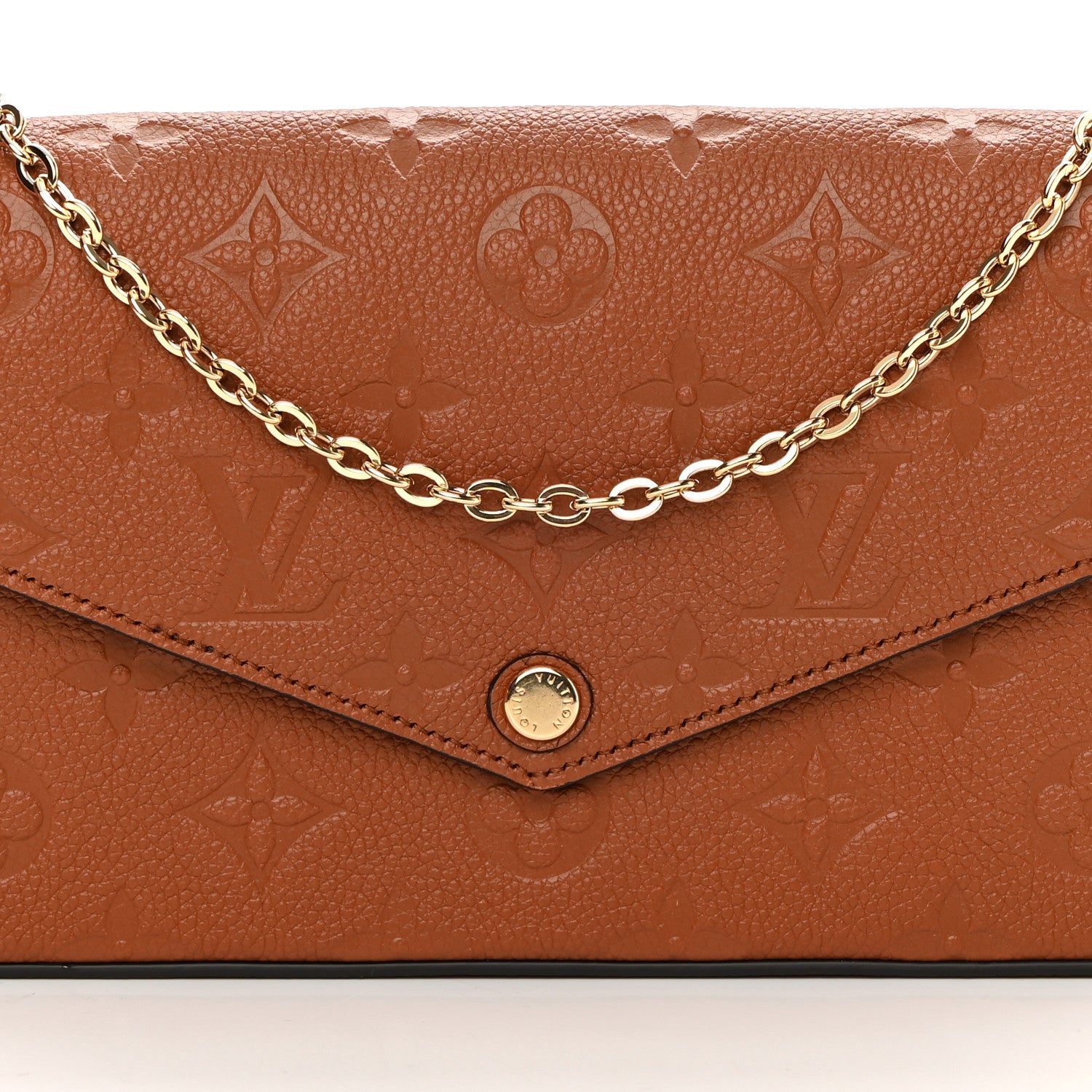 Louis Vuitton Empreinte Pochette Felicie Chain Wallet Cognac 9 of 12