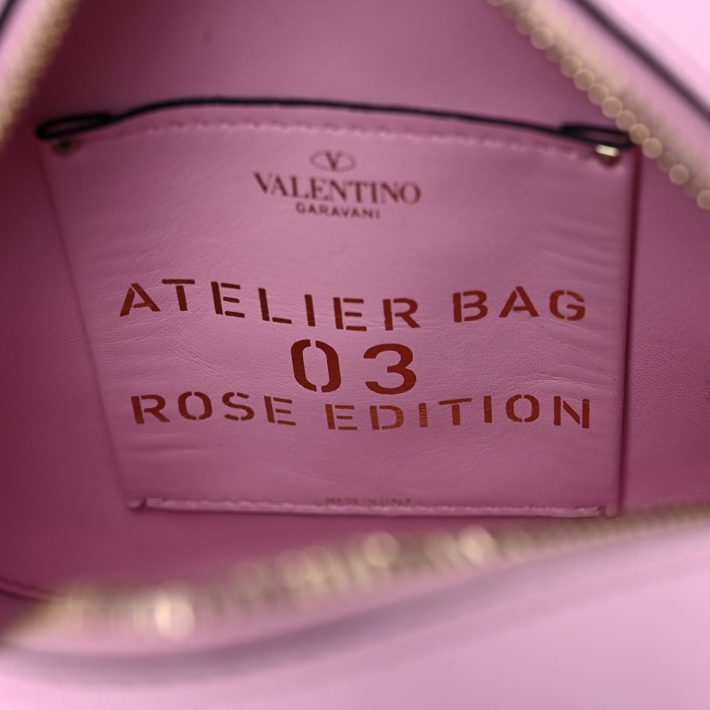 Nappa Atelier 03 Rose Edition Round Crossbody Bag Pink Borealis
