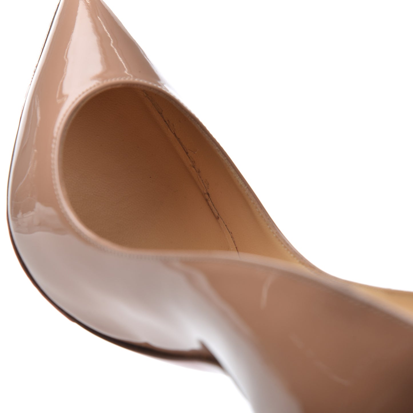 Patent Pigalle Follies 100 Pumps 36.5 Nude
