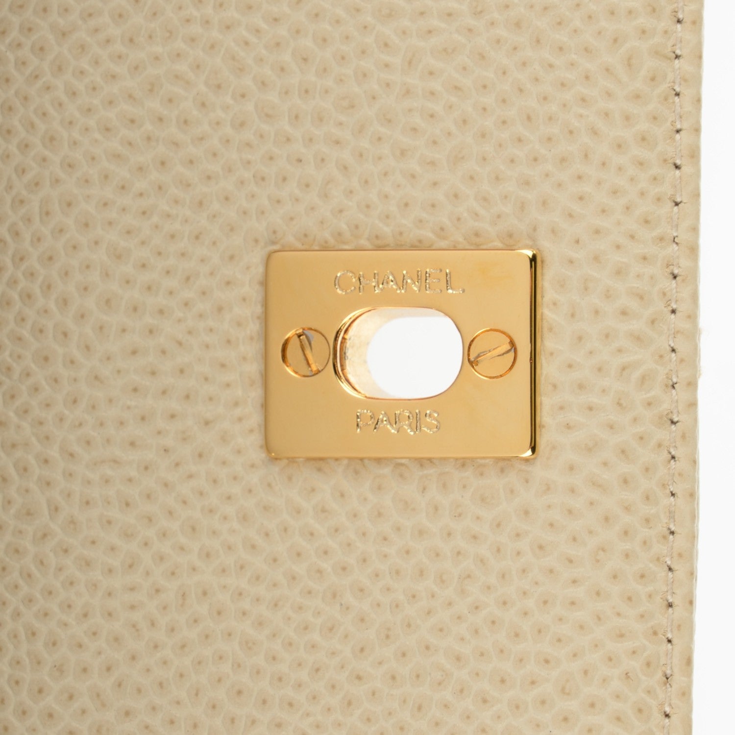 Chanel Caviar Quilted Camera Case Beige 9 of 9
