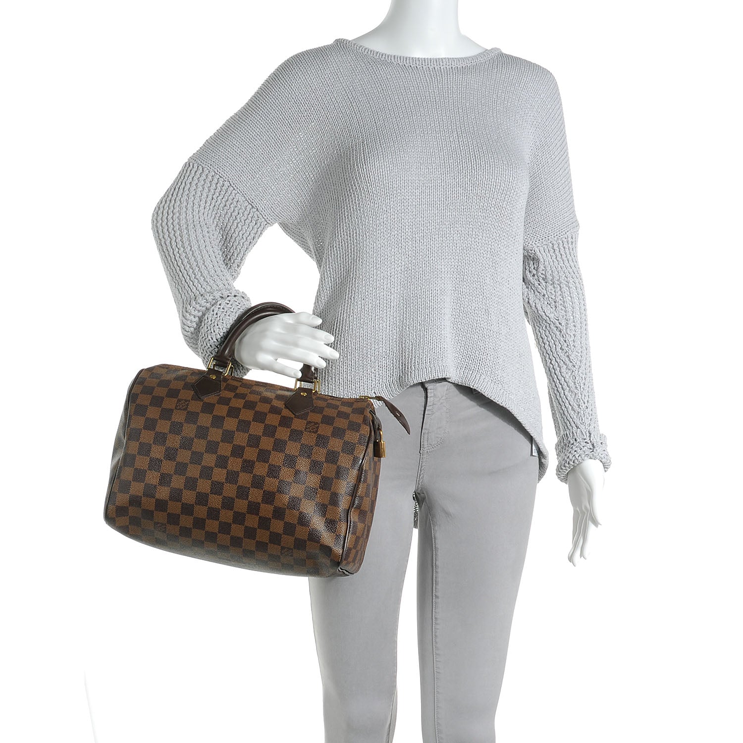 Louis Vuitton Damier Ebene Speedy 30 2 of 7