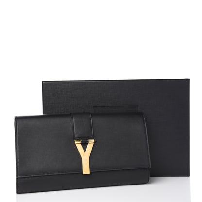Saint Laurent Calfskin Classic Y Ligne Clutch Black 9 of 9