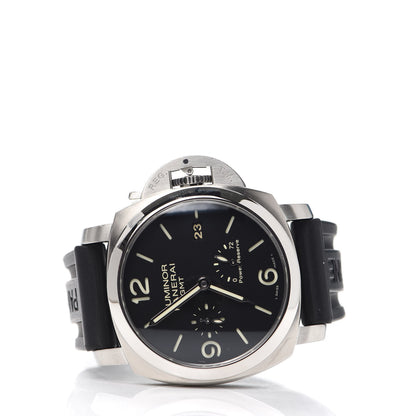 Panerai Stainless Steel Rubber 44mm Luminor 1950 3 Day GMT Power Reserve Automatic Watch Black PAM00347 2 of 5
