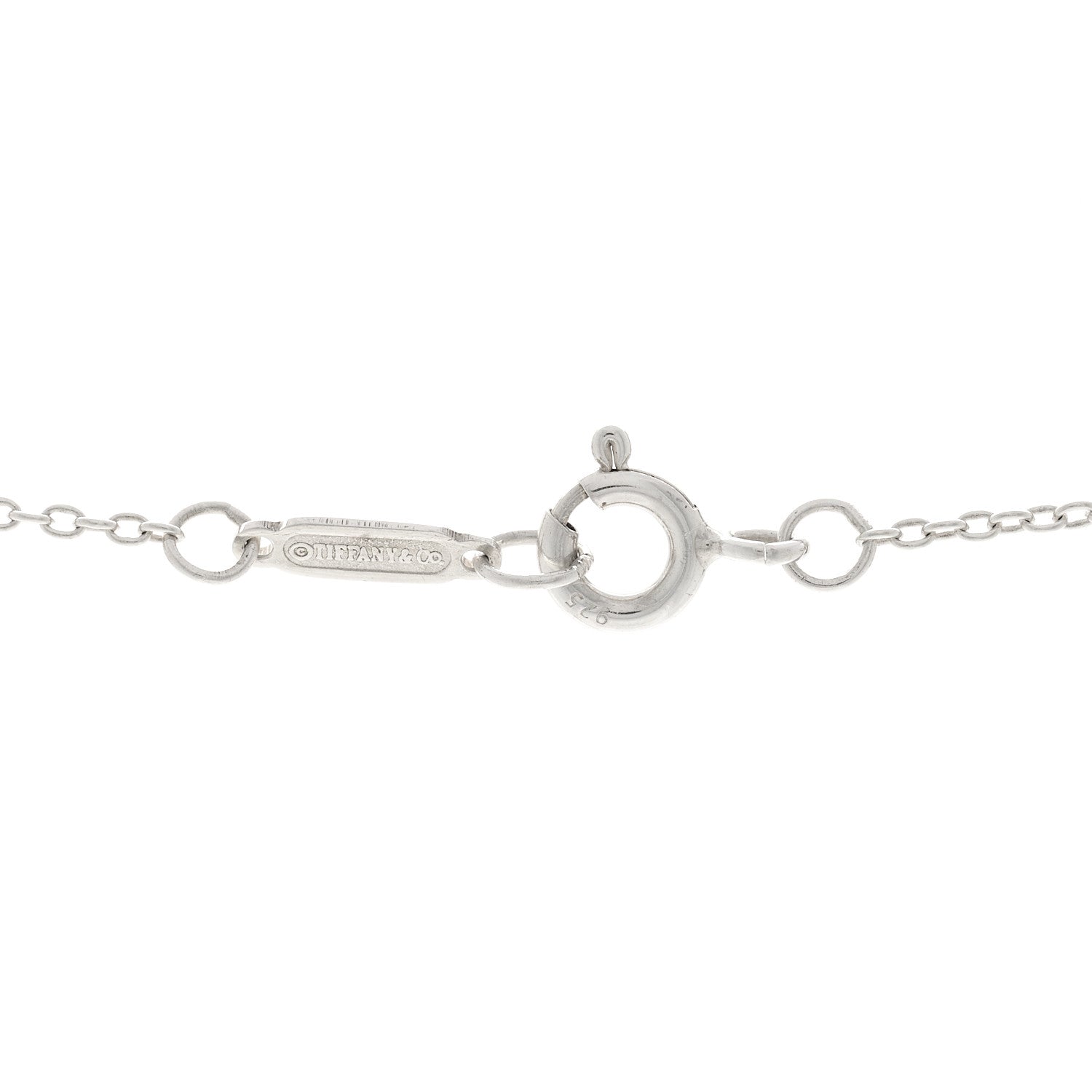 Tiffany Sterling Silver 1837 Interlocking Circles Pendant Necklace 4 of 4