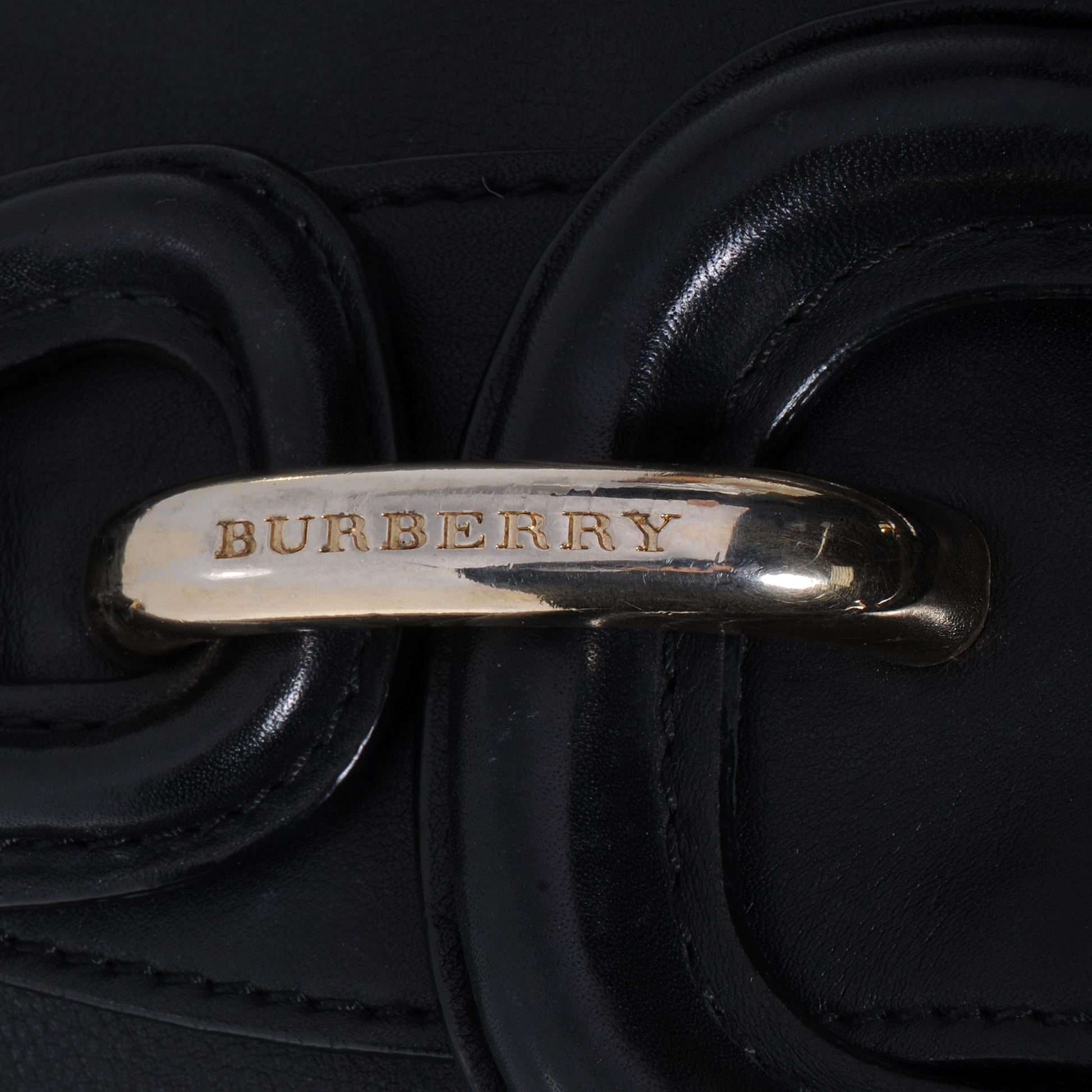 Burberry Leather Buckle Hobo Black 9 of 9