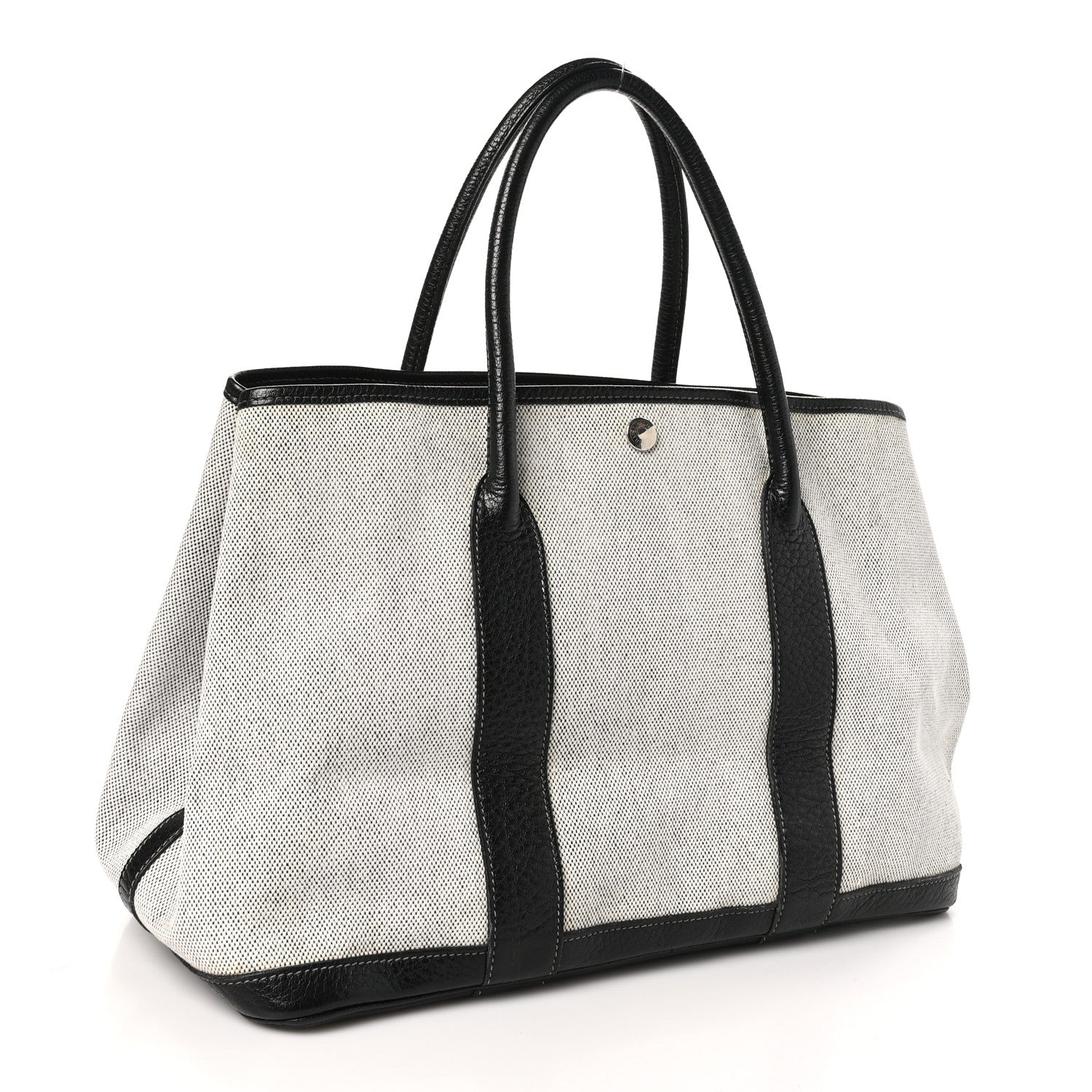 Hermes Toile Buffle Skipper Garden Party 36 MM Tote Black 3 of 9