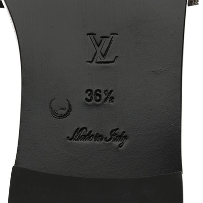 Louis Vuitton Patent Monogram Lock It Flat Mules 36.5 9 of 10