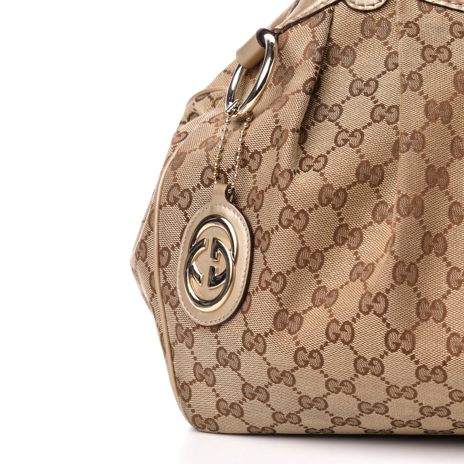 Gucci Monogram Medium Sukey Tote Champagne 13 of 14