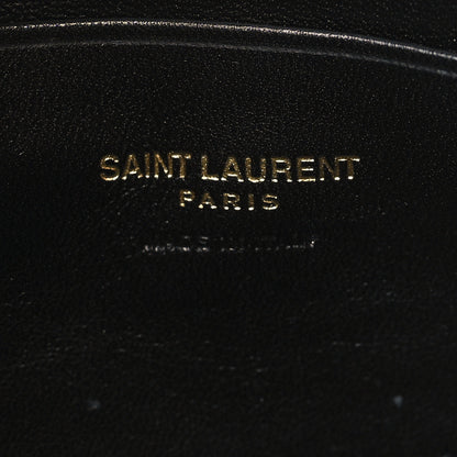 Saint Laurent Grain De Poudre Matelasse Monogram Mini Lou Camera Bag Black 6 of 9