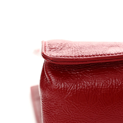 Chanel Shiny Aged Calfskin Shopping Bag Red 14 of 15