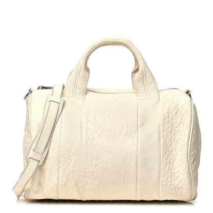 Alexander Wang Pebbled Lambskin Rocco Bone Silver Hardware 1 of 6