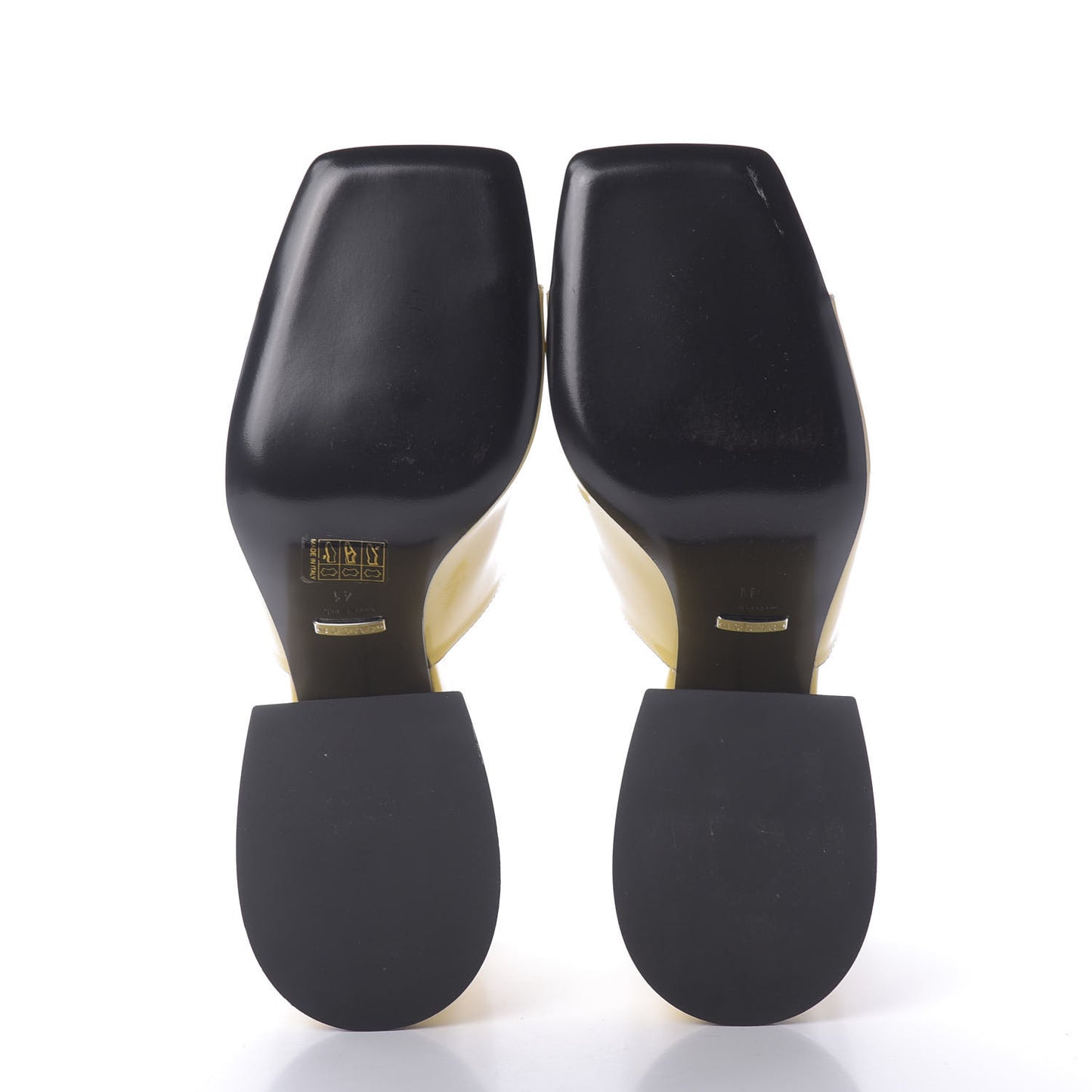 Patent Lexi Horsebit High-Heel Slide Sandals 41 Burro
