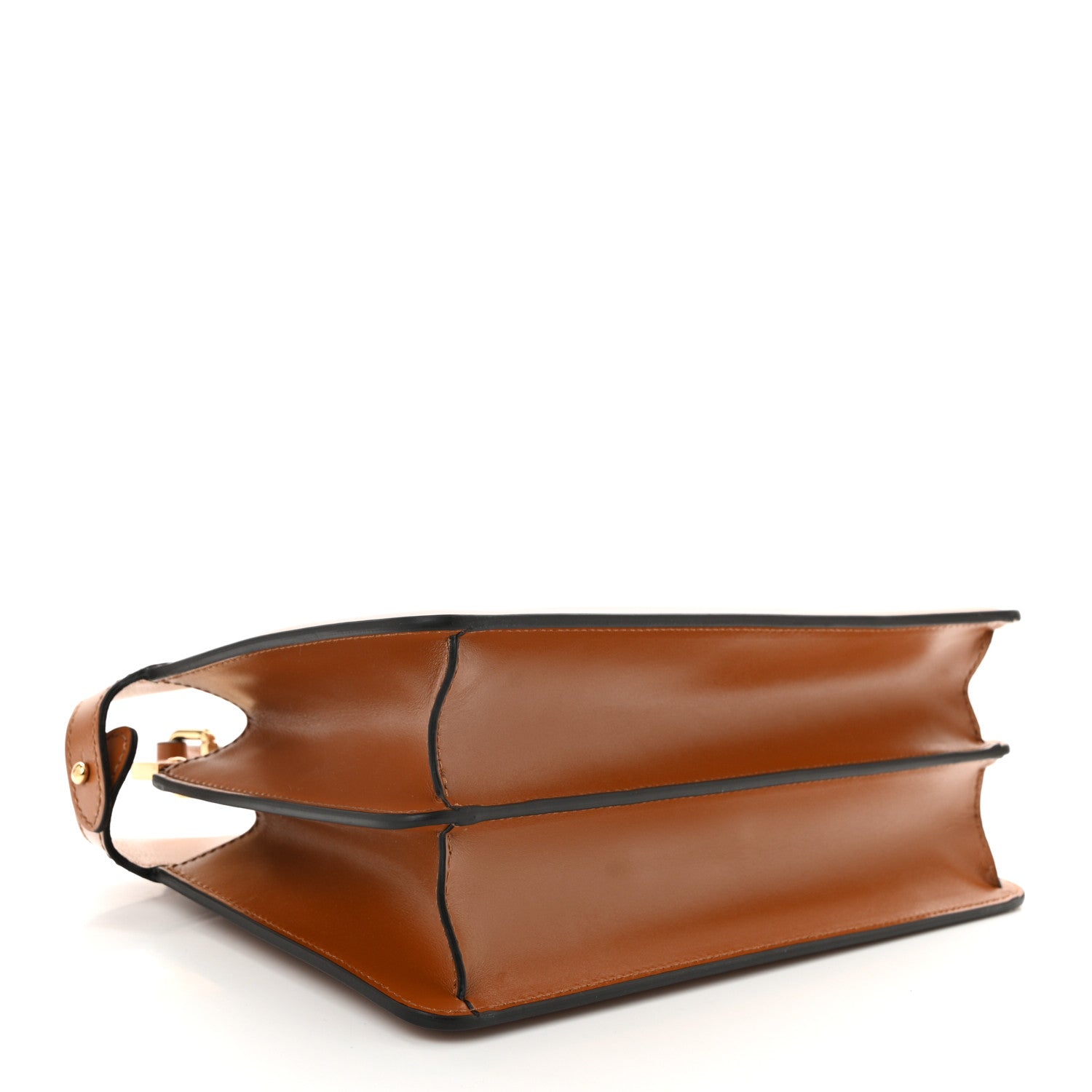 Fendi Vitello King Luxor Shiny Nappa Medium Peekaboo I SEE U East West Satchel Brandy Light Rose 4 of 10