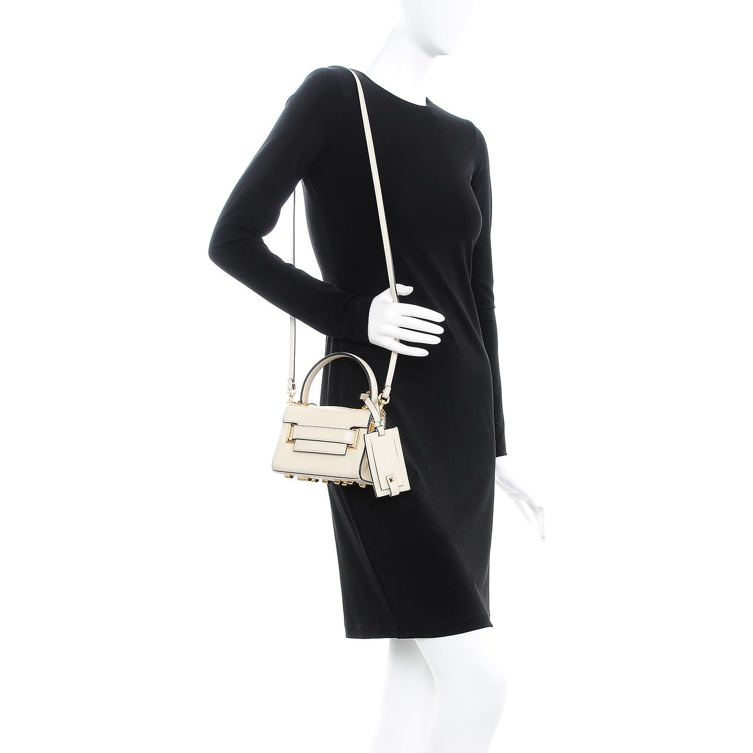 Valentino Garavani Vitello Mini My Rockstud Frame Bag Light Ivory 2 of 9