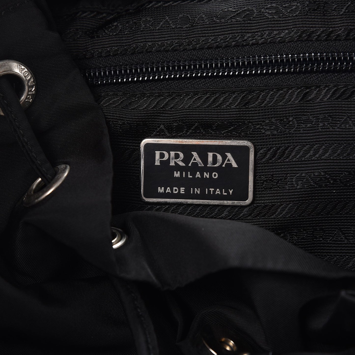 Nylon Vela Small Backpack Black