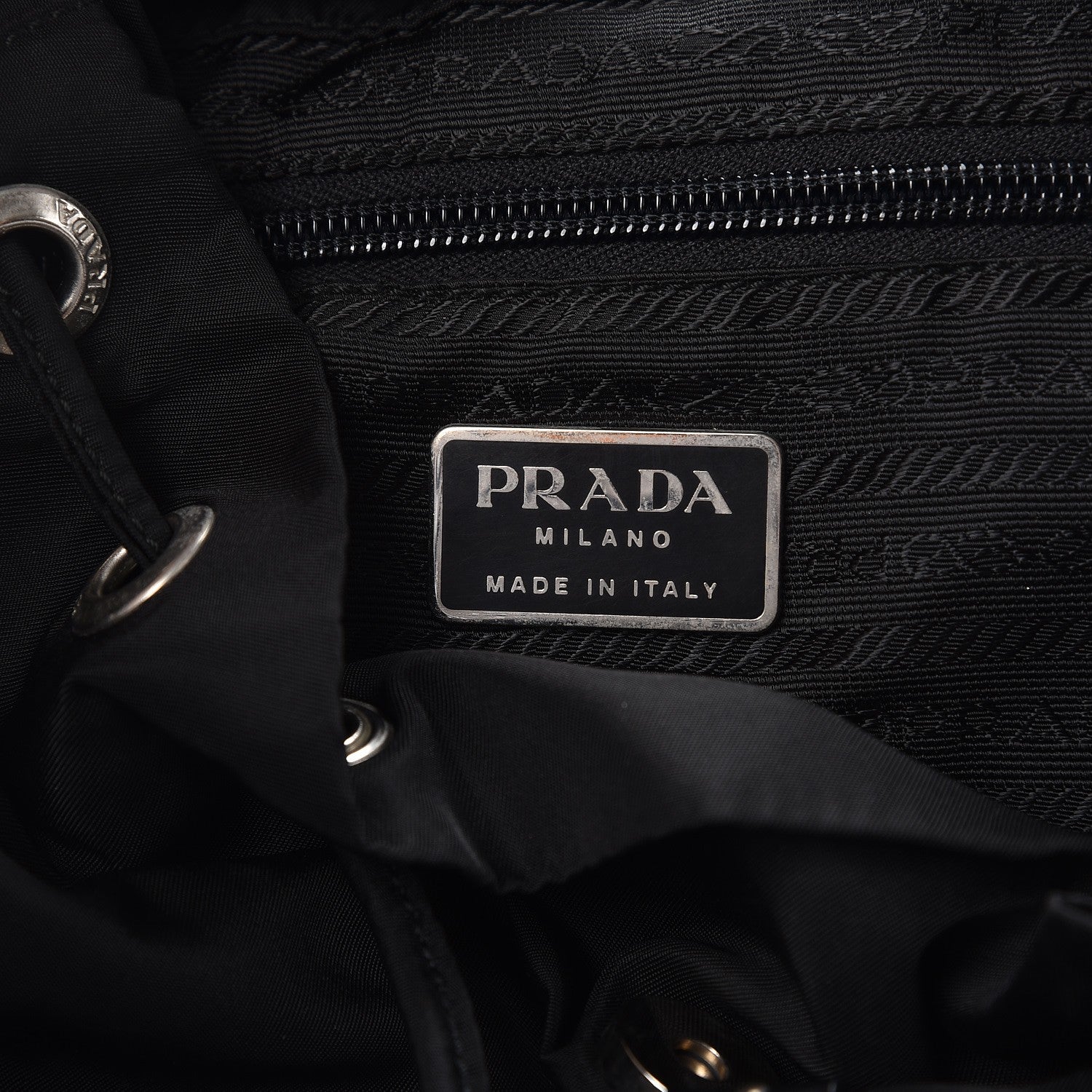 Prada Nylon Vela Small Backpack Black 6 of 7