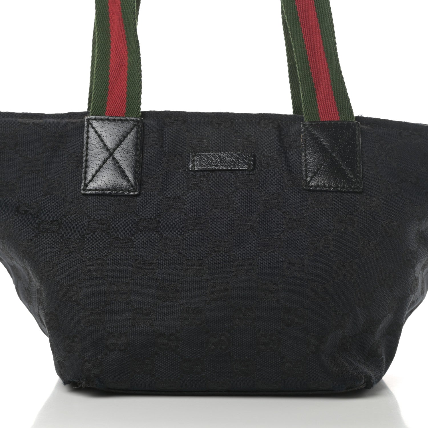 Gucci GG Monogram Small Web Handle Bucket Tote Black 8 of 13