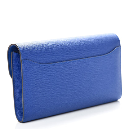 Hermes Epsom Constance Long Wallet Bleu Electrique 3 of 8