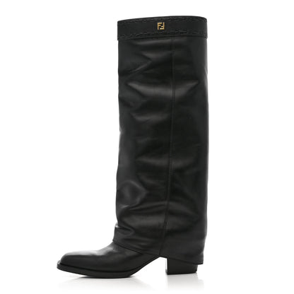 Fendi Vitello Minerva Boots 39 Black 1 of 9