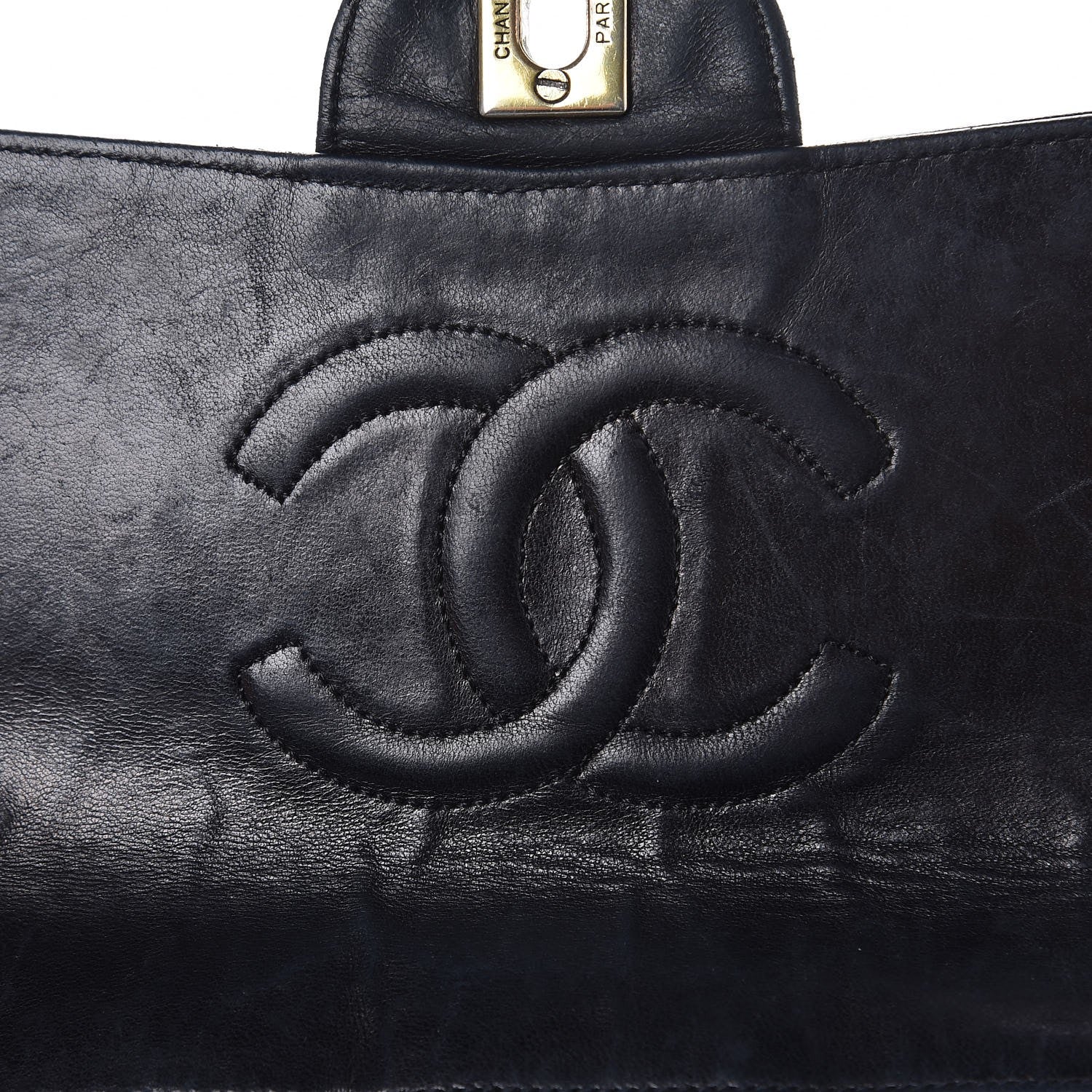 Chanel Lambskin Quilted Medium Single Flap Black 20 of 24