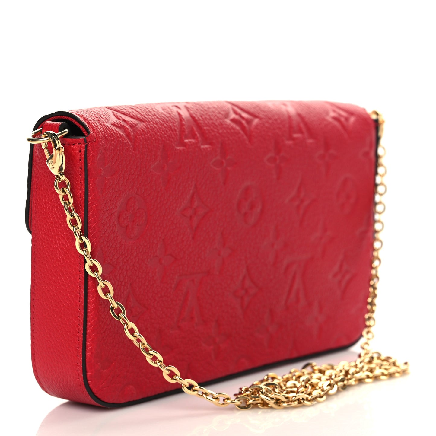 Empreinte Pochette Felicie Chain Wallet Scarlet