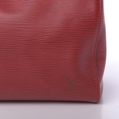 Louis Vuitton Epi Speedy 30 Castillan Red 10 of 10