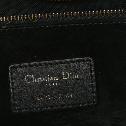 Christian Dior Calfskin Macro Cannage Medium Book Tote Black 6 of 12