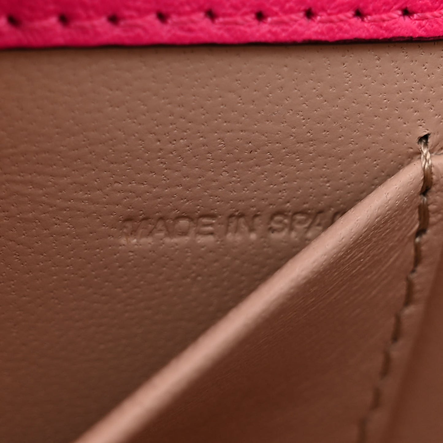 Calfskin Small Nile Bracelet Minaudiere Bag Fuchsia Rose
