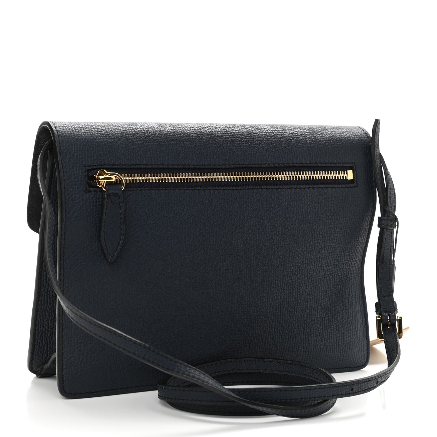 Derby Calfskin House Check Small Macken Crossbody Bag Ink Blue