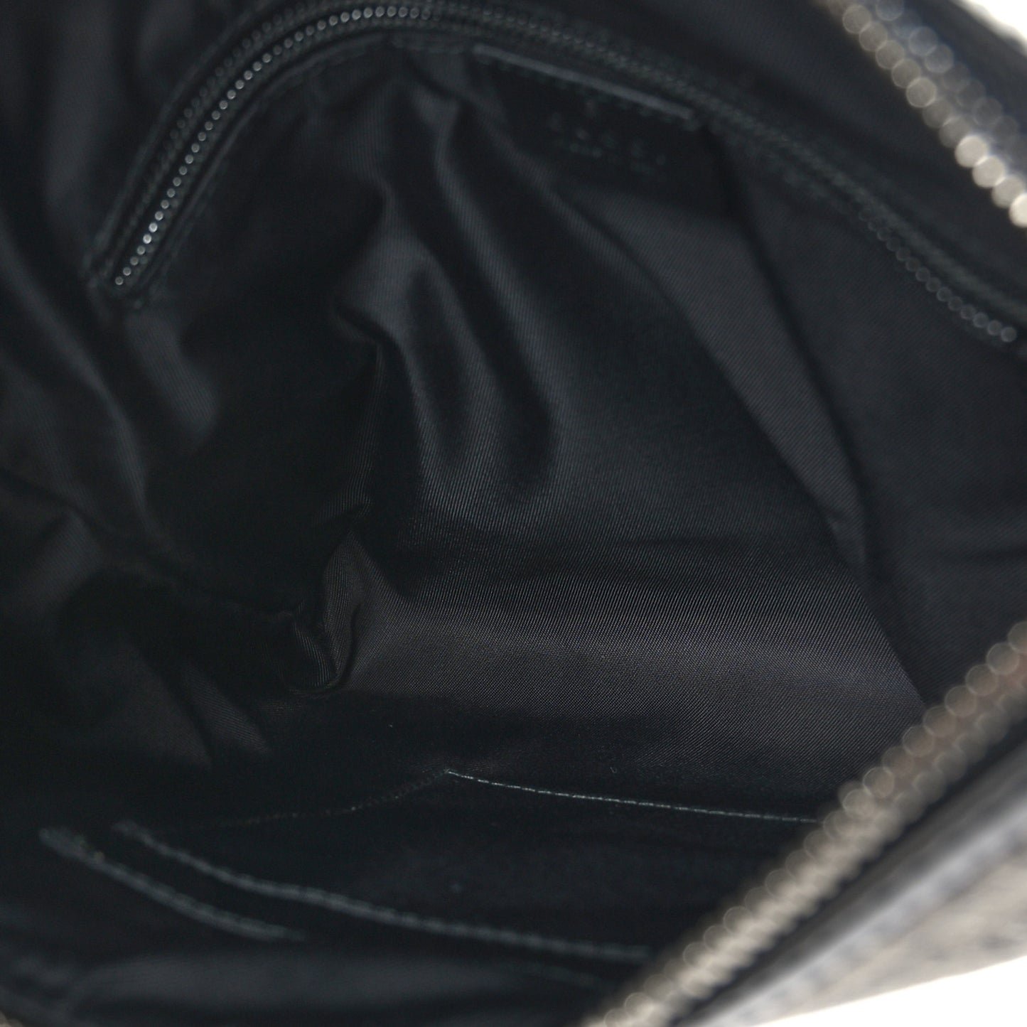 GG Supreme Monogram Web Messenger Bag Black