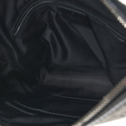 Gucci GG Supreme Monogram Web Messenger Bag Black 7 of 9