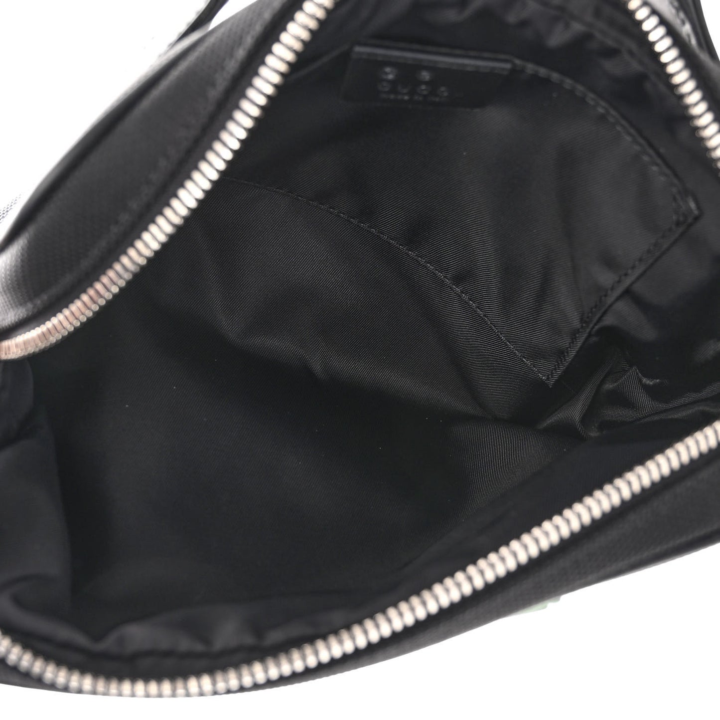 Canvas Web Slim Belt Bag Black