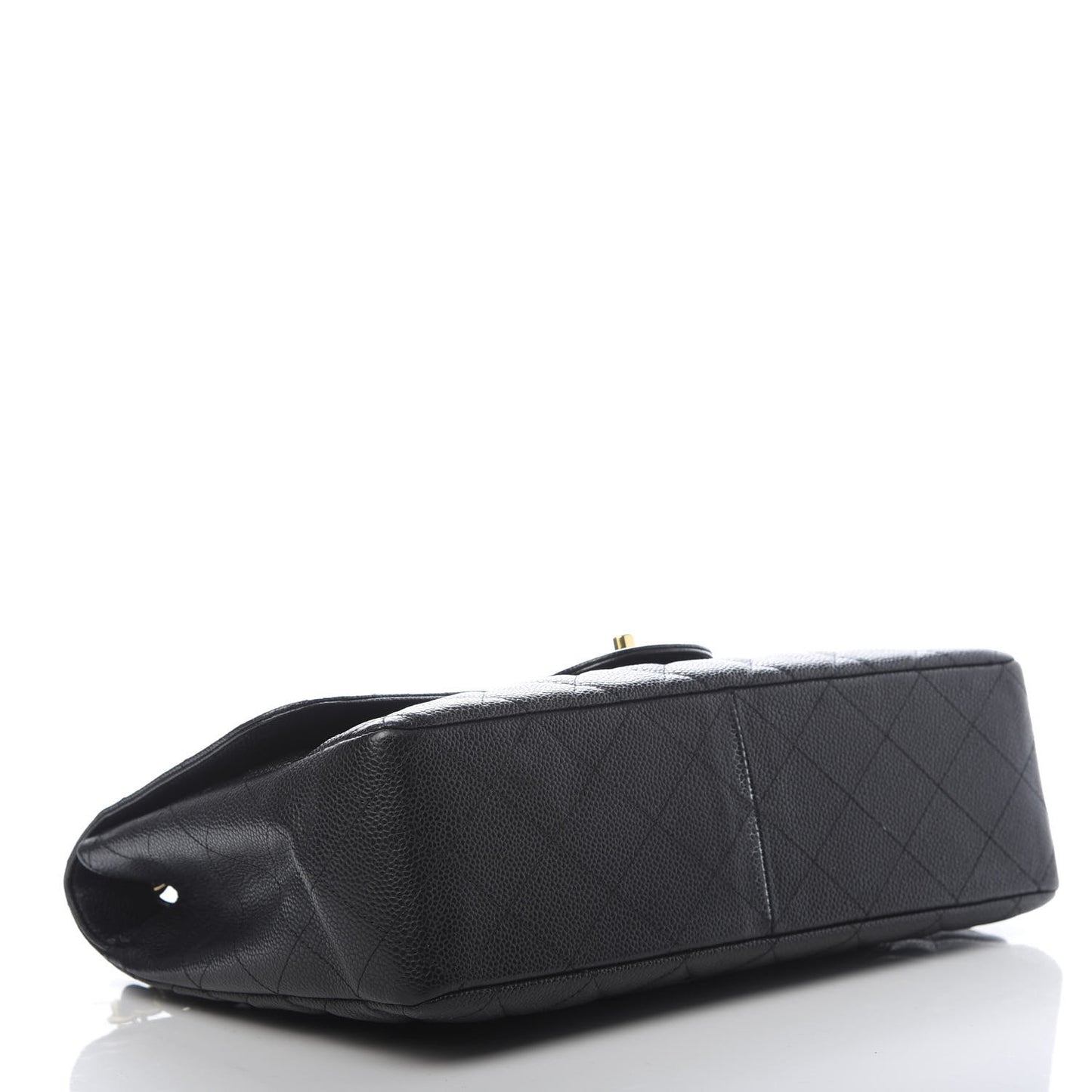 Caviar Quilted Jumbo Single Flap Black
