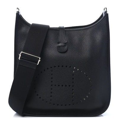 Hermes Taurillon Clemence Evelyne III PM Black 1 of 4