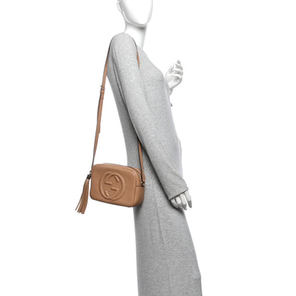 Gucci Pebbled Calfskin Small Soho Disco Bag Camelia 2 of 11