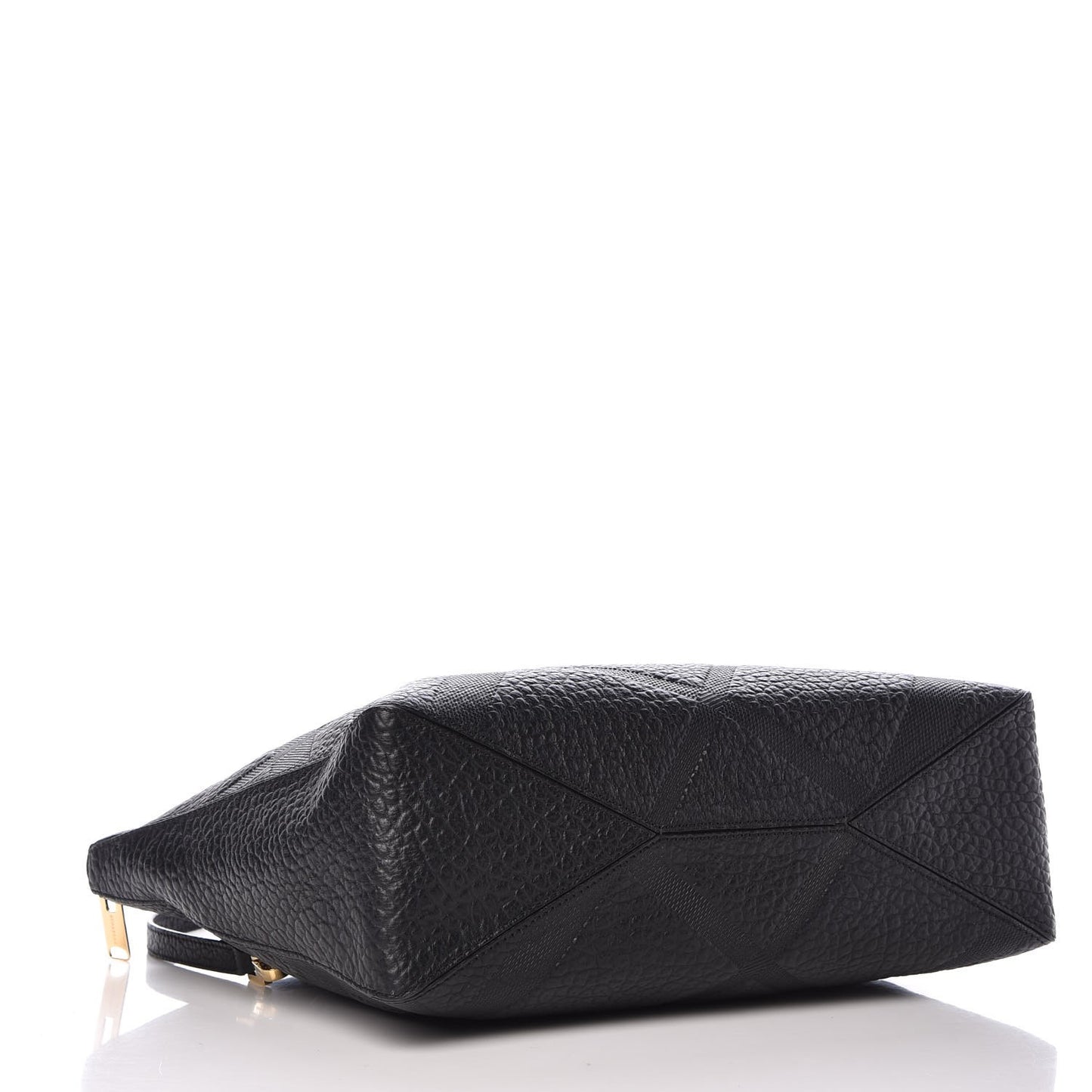 Heritage Grain Check Embossed Medium Dewsbury Tote Black