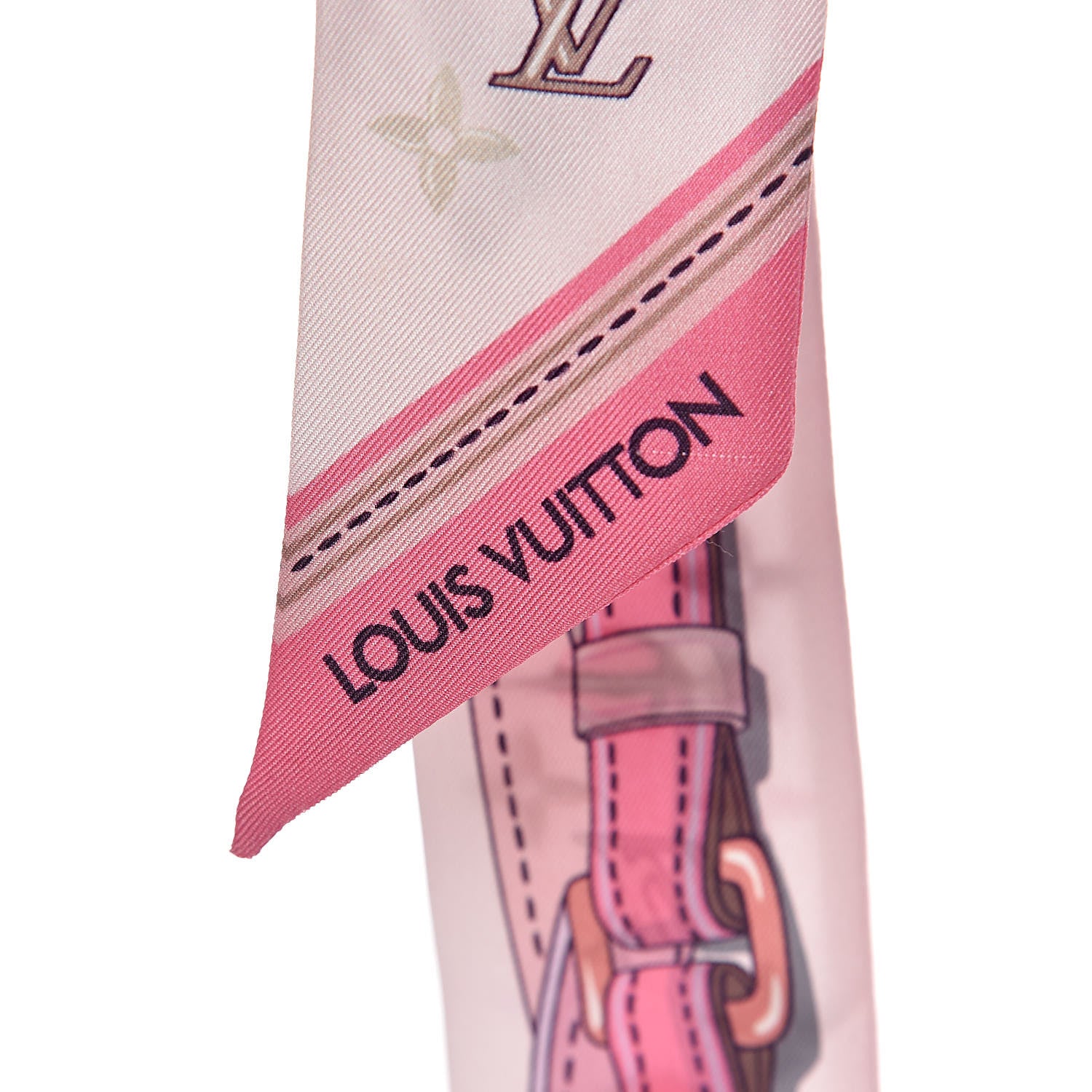 Louis Vuitton Silk Monogram A la Folie BB Bandeau Light Pink 3 of 4