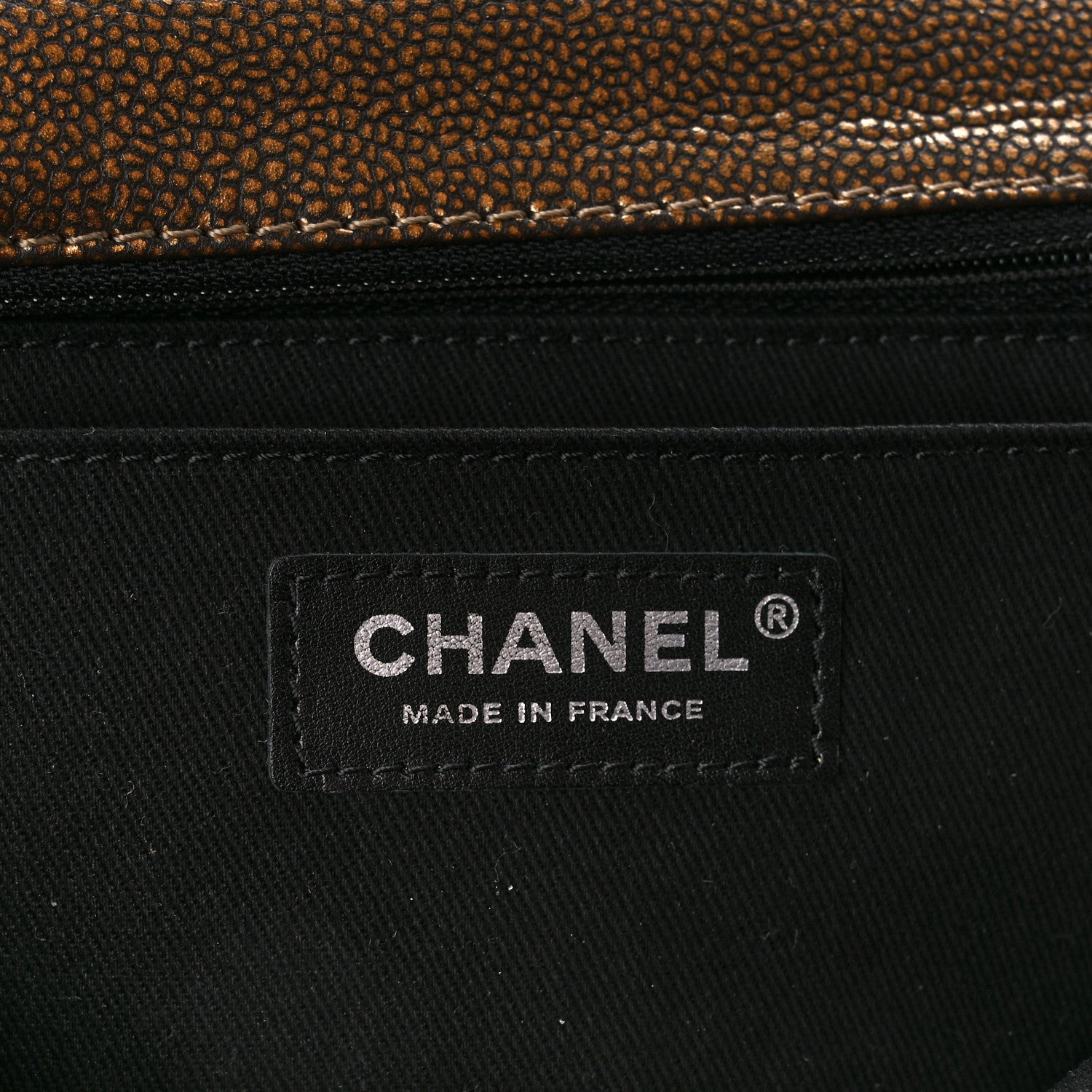 Chanel Metallic Caviar Medium Timeless CC Flap Bronze 6 of 11