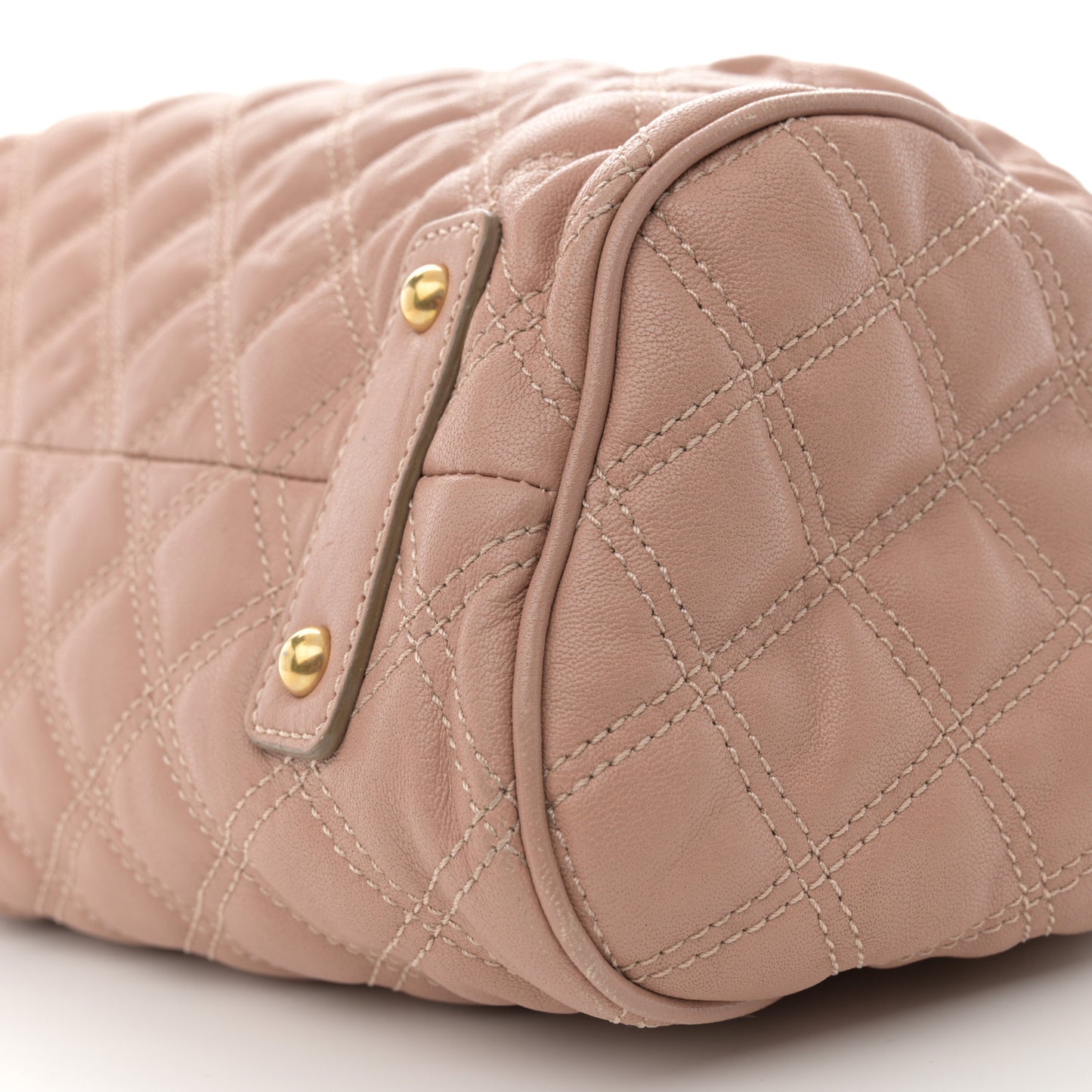 Calfskin Quilted Stam Blush