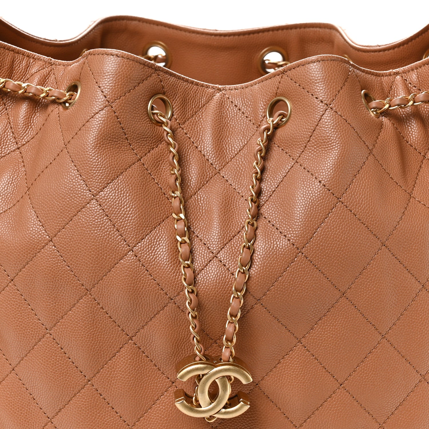 Chanel Caviar Quilted Medium Chanel 25 Handbag Brown 9 of 12