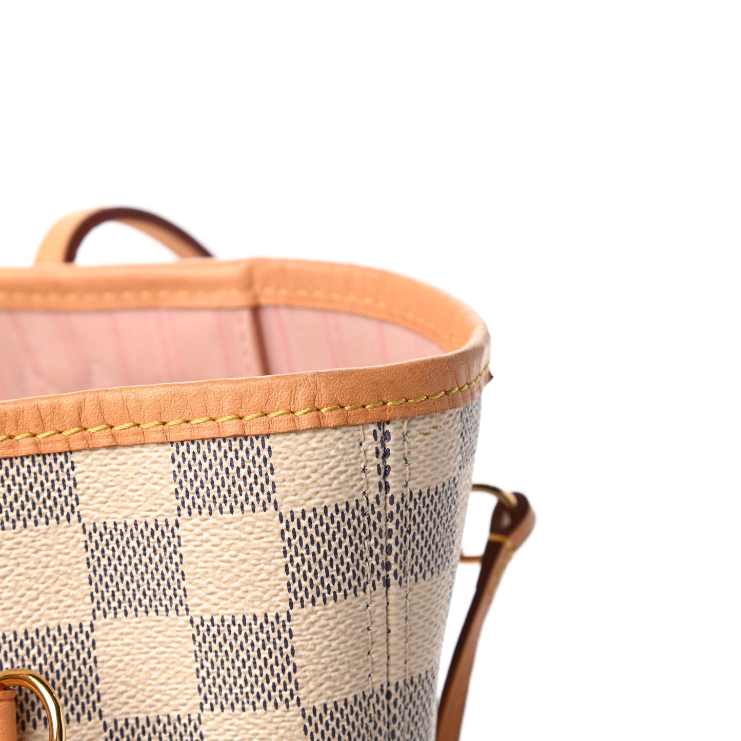Damier Azur Neo Neverfull MM Rose Ballerine